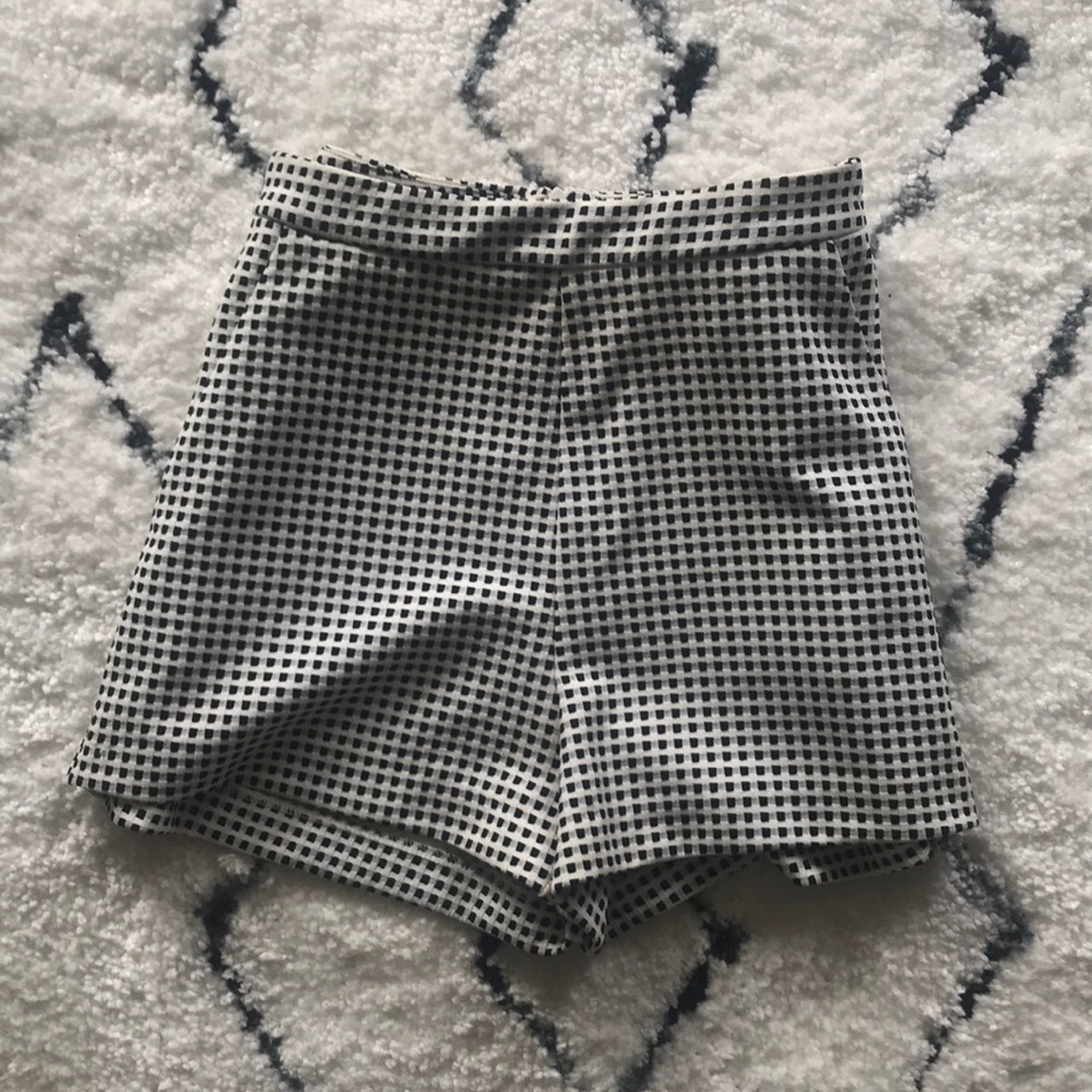Black and White Shorts